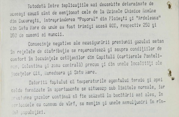 DOCUMENTE DECLASIFICATE Securitatea: Terminalele video de la Guvern au fost manipulate în decembrie 1989 pentru a se ascunde gravitatea stării sistemului energetic