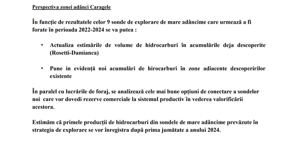 DOCUMENT Romgaz: Producția de gaze de la Caragele a scăzut puternic, zăcăminte inundate de apă și nisip