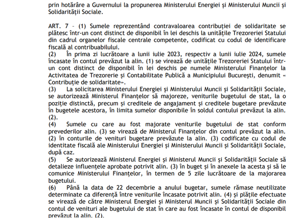 DECIZIE Guvernul a adoptat, posibil neconstituțional, a treia cea mai mare suprataxă de solidaritate pe petrol, gaze și cărbune din UE - DOCUMENT