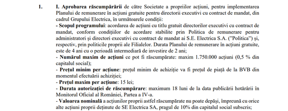 Electrica SA - răsucire de la minus la plus jumătate de miliard, în bună măsură ″pe hârtie″. Dividende de 40 milioane lei, acțiuni gratuite pentru șefi cumpărate din profit