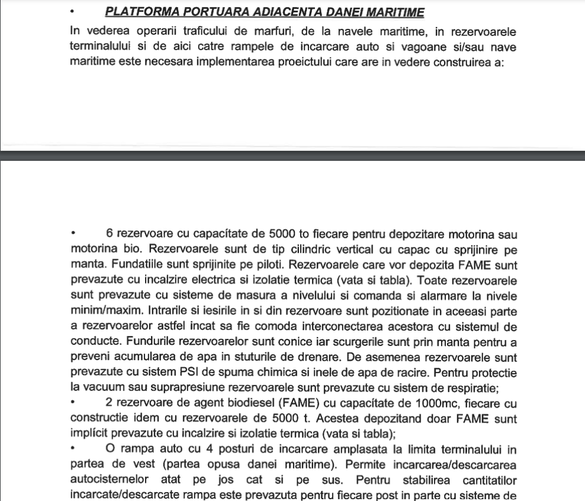 FOTO&DOCUMENT Terminal petrolier construit în România cu fonduri UE pentru alimentarea cu carburanți a Ucrainei. Proiect vândut de un fost fotbalist și un ex-director al Portului Constanța