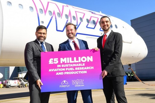 Wizz Air investește în Firefly, producător de combustibil sustenabil pentru aviație