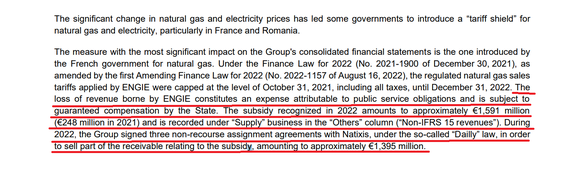 Extras din raportul anual pe 2022 al grupului francez Engie