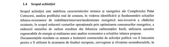 DOCUMENT Audit energetic la Palatul Cotroceni