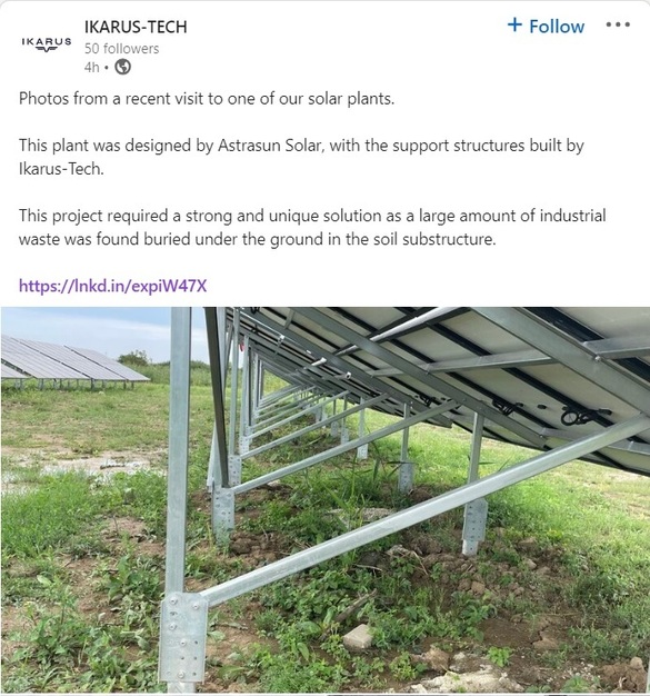 FOTO Compania ungară Astrasun Solar a construit o centrală solară hibridă în Timișoara, pe un teren unde a găsit îngropate deșeuri industriale