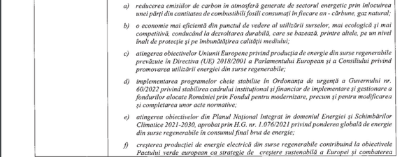 DOCUMENT Prosumatorii să fie scutiți de evaluări de mediu. Intrarea post-factum în legalitate