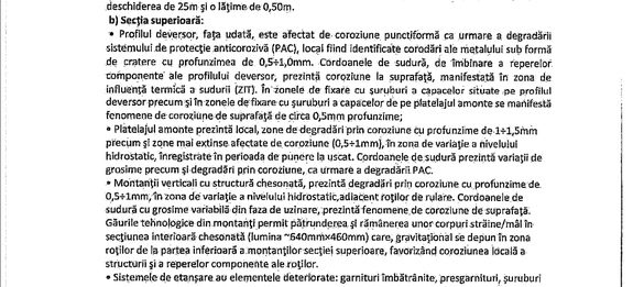 DOCUMENT Hidroelectrica repară barajul deversor de la Porțile de Fier I