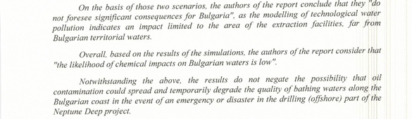 FOTO&DOCUMENT Raportul de mediu Neptun Deep a fost refăcut la cererea Bulgariei. Ce condiții pun vecinii sudici. Dezbatere publică pe litoralul bulgăresc