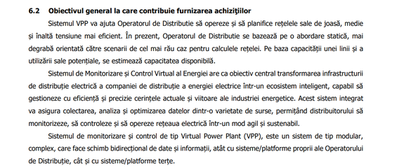 DOCUMENT Electrica SA - ″centrală virtuală″ cu bani UE, pentru agregarea prosumatorilor și celorlalți utilizatori ai rețelei de distribuție. Cine vrea primul contract