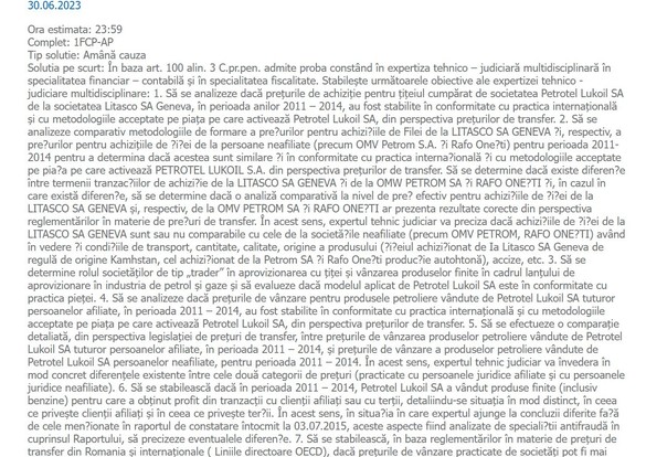 DOCUMENT Sancțiuni SUA anti-Lukoil: În România e judecată penal de 10 ani o fostă subsidiară a rușilor, ex-acționară majoritară la rafinăria Petrotel, care însă nu mai există din 2022