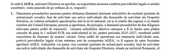 Electrica are OK pentru extindere agresivă cu un miliard euro. Interesată de DEO DOCUMENT