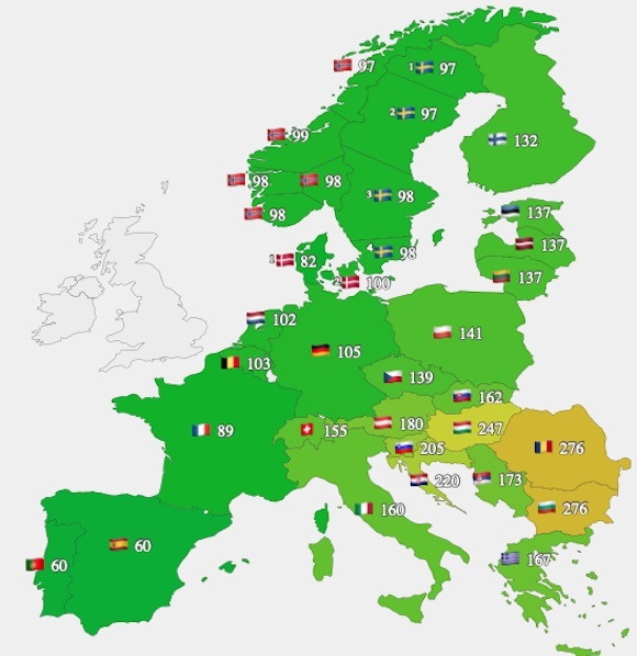 Prețurile energiei de joi pe piețele spot europene (Sursa: euenergy.life) Prețurile energiei de joi pe piețele spot europene (Sursa: euenergy.life)