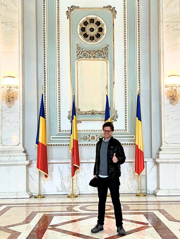 Rytis Kėvelaitis, în viziță în România Rytis Kėvelaitis, în viziță în România