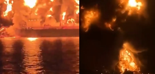 VIDEO Petroliere incendiate în largul Irakului. Iran avertizează că lumea trebuie să se pregătească pentru un preț al petrolului de 200 de dolari pe baril