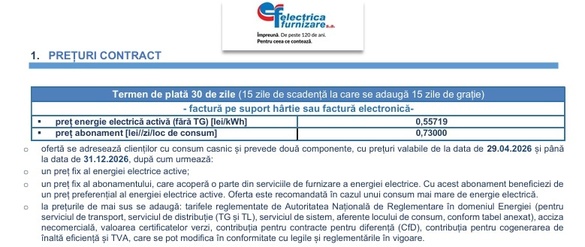 FOTO Ofertă inedită în România la electricitate. Electrica Furnizare vine cu preț fix la energie verde, dar și cu asigurarea bunurilor