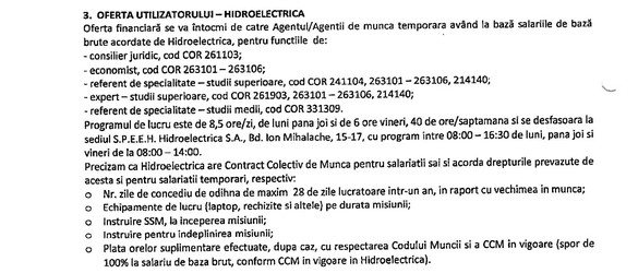 DOCUMENT Hidroelectrica - obligată de legislația austerității să facă leasing de personal. Detalii din contractul său colectiv de muncă