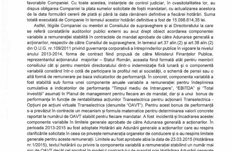 DOCUMENTE Transelectrica i-a dat în judecată pe secretarii generali ai Guvernului din fostele Cabinete Orban și Cîțu. Le impută în total posibile prejudicii de peste 1 milion de euro