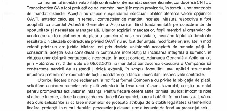 DOCUMENTE Transelectrica i-a dat în judecată pe secretarii generali ai Guvernului din fostele Cabinete Orban și Cîțu. Le impută în total posibile prejudicii de peste 1 milion de euro