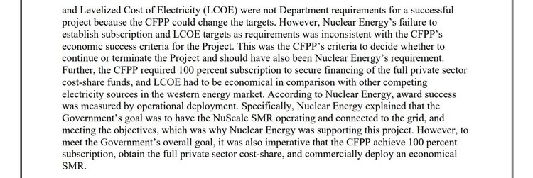 DOCUMENT SMR-uri nucleare SUA la Doicești, proiectul similar eșuat al NuScale din America: Washingtonul constată post-factum că i-a dat ajutor de stat fără să-i pese de costuri, rentabilitate și dacă există destui cumpărători ai energiei