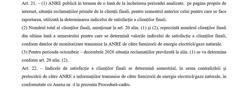 DOCUMENT Cum îi vor colora public clienții pe furnizorii de energie și gaze în funcție de cât de mulțumiți sau nemulțumiți sunt de ei