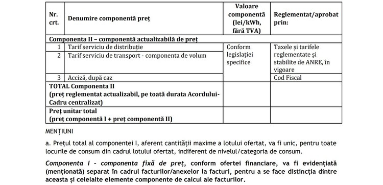 Extras din documentația de atribuire Extras din documentația de atribuire