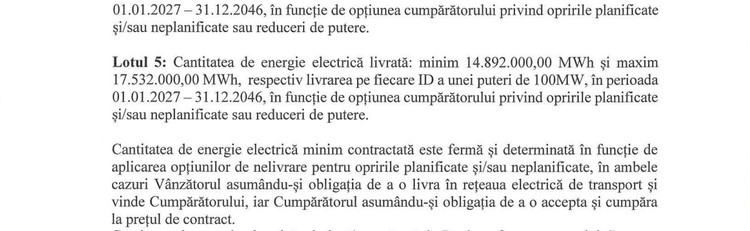 DOCUMENTE Cu reactorul 1 oprit și cu spectrul stopării și a celui de-al doilea, Nuclearelectrica a lansat licitație de vânzare de energie în avans pe 20 de ani. La ce preț minim