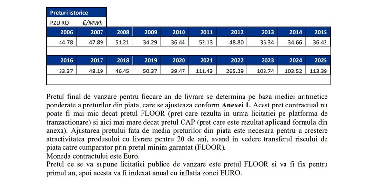 DOCUMENTE Cu reactorul 1 oprit și cu spectrul stopării și a celui de-al doilea, Nuclearelectrica a lansat licitație de vânzare de energie în avans pe 20 de ani. La ce preț minim
