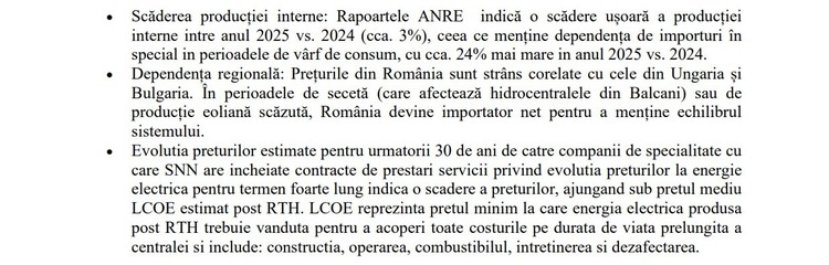 DOCUMENTE Cu reactorul 1 oprit și cu spectrul stopării și a celui de-al doilea, Nuclearelectrica a lansat licitație de vânzare de energie în avans pe 20 de ani. La ce preț minim