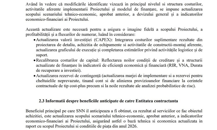Extras din documentația de atribuire Extras din documentația de atribuire