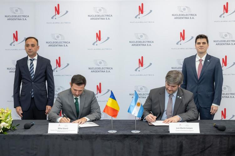 FOTO Companiile energetice nucleare ale României și Argentinei pot colabora inclusiv la construirea de noi unități de producție