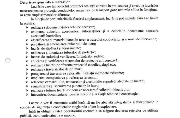 Extras din caietul de sarcini Extras din caietul de sarcini