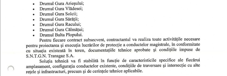 DOCUMENT La 8 luni de la dosarul penal Negoiță și după 3 ani și jumătate de litigiu civil, Primăria Sectorului 3 pregătește lucrări de protecție a unor conducte Transgaz