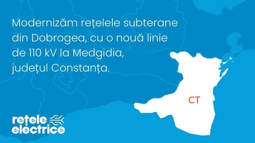 PPC, prin Rețele Electrice România, investește peste 54 de milioane de lei într-o nouă linie electrică subterană de 110 kV la Medgidia