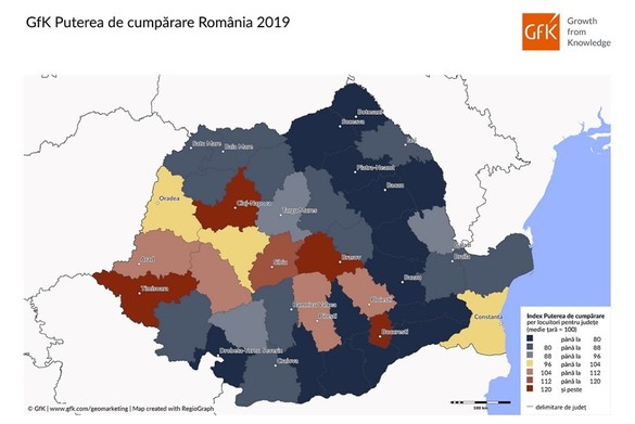 Puterea medie de cumpărare a românilor, cu 60% sub media europeană