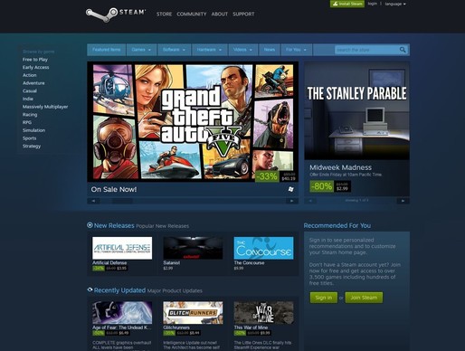 Proprietarul Steam și 5 publisheri, amendați pentru că ar fi împiedicat consumatori inclusiv din România să cumpere jocuri video din alte state UE