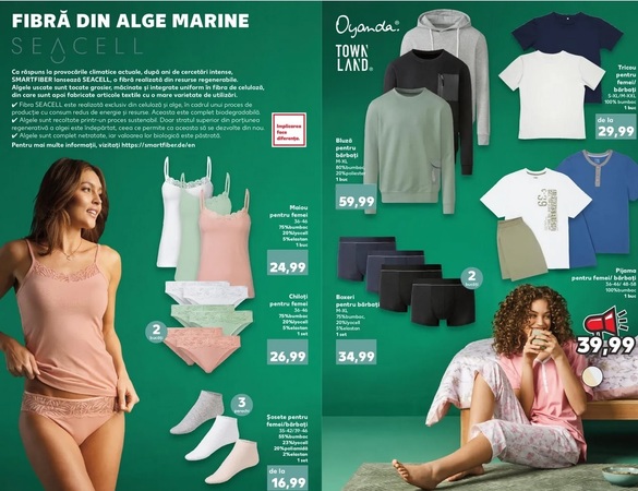 FOTO Kaufland încearcă să vândă în România haine din fibră de alge marine