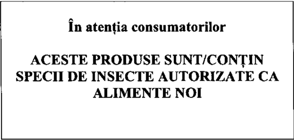 FOTO Noile reguli pentru comercializarea alimentelor din insecte - avizate. Panou obligatoriu de avertizare