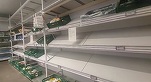 Rafturi goale în supermarketurile din Bruxelles, în urma protestelor fermierilor. Camioanele care fac aprovizionarea, blocate