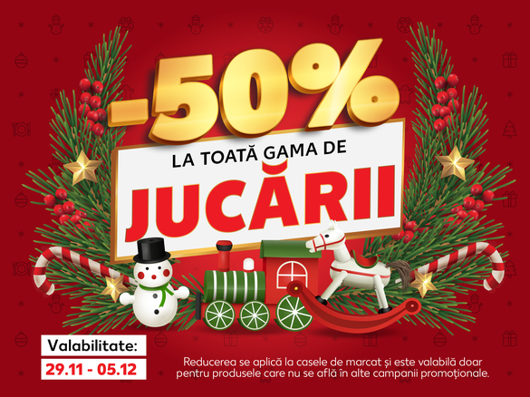 Kaufland anunță în România reduceri de 50% la toată gama de jucării FOTO