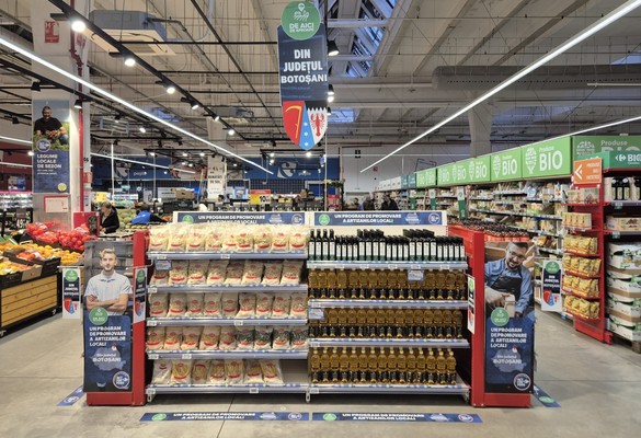FOTO Carrefour anunță în România mai multe produse românești pe raft. Extinderea rețelei de producători