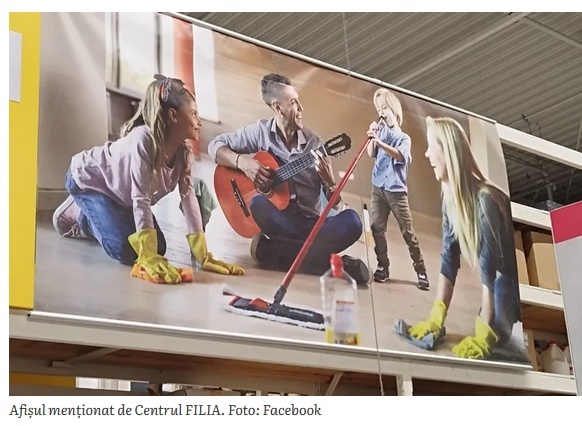 Afiș controversat în magazinele Leroy Merlin FOTO