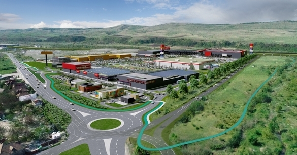 FOTO Este pregătită deschiderea celui mai mare parc comercial din Transilvania