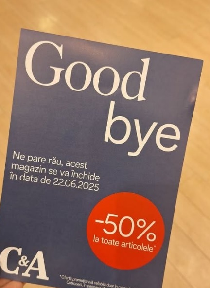 FOTO Prețuri mici. Unul dintre cele mai mari magazine din România, la care a renunțat C&A, va fi preluat de un brand cu prețuri mici CONFIRMARE