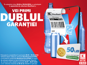 Kaufland - anunț către cumpărătorii din România. Dublează valoarea garanției la ambalaje, în anumite condiții