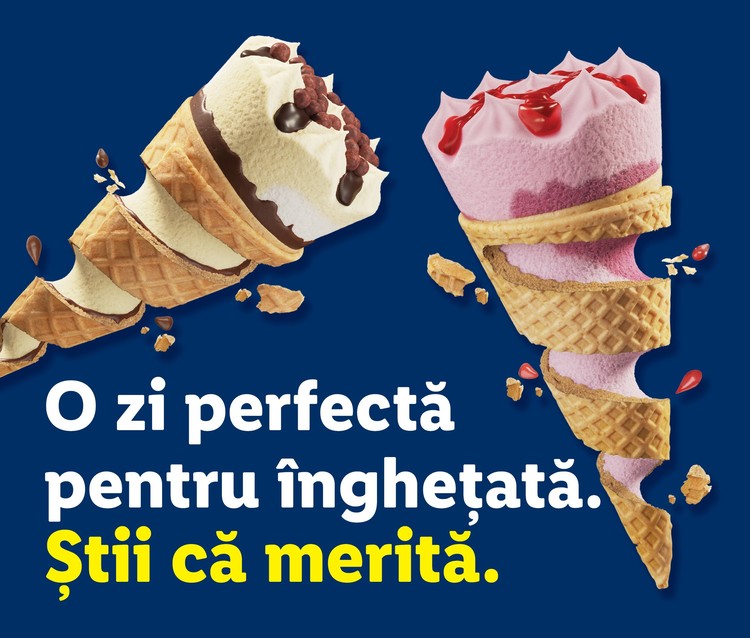 FOTO Lidl duce înghețata produsă în România în mai multe țări europene