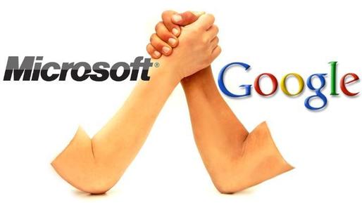 Microsoft și Google declară armistițiu în privința disputelor legale 