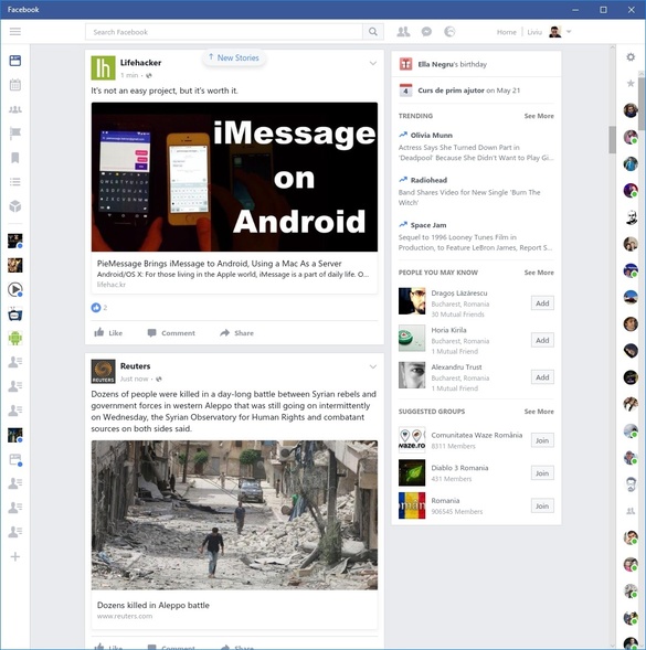 Facebook și Messenger, două aplicații esențiale pentru Windows 10 (review)
