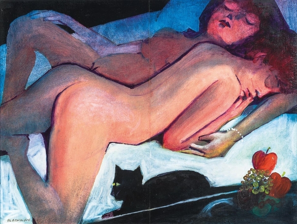 FOTO Facebook a blocat o imagine care reprezintă un tablou cu două nuduri feminine, pictat de un renumit artist australian