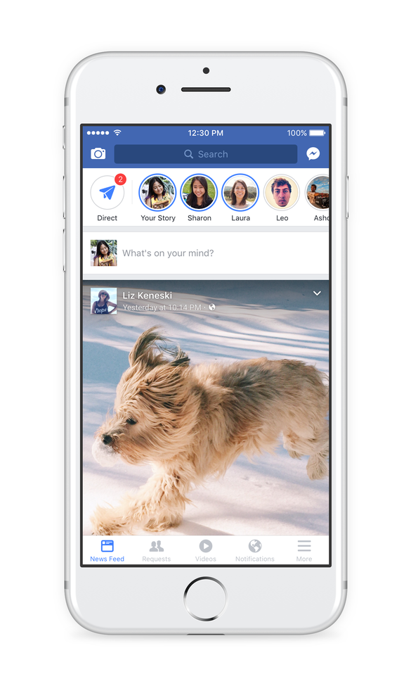 Facebook lansează Stories, un nou feed în care conținutul este disponibil numai o zi