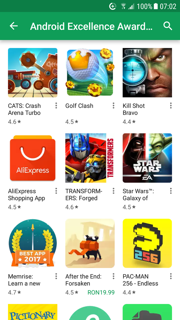 Google promovează cele mai bune aplicații de Android într-o secțiune specială a magazinului de aplicații Play Store